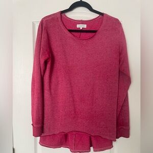 Grace & Lace Vibrant Pink Knit Top size small
